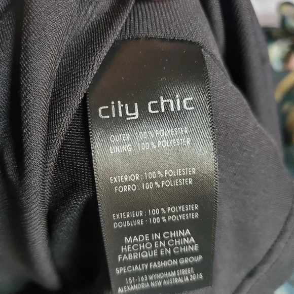 City Chic Floral Panter Cold-Shoulder Maxi Dress Short Sleeves 20W Slits Boho - Picture 8 of 14